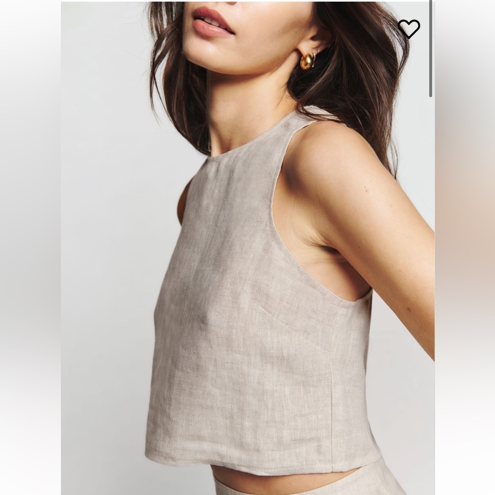 NWT Reformation Jacinta linen top